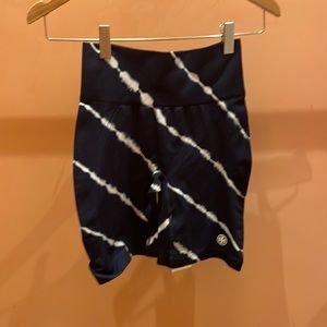 Tory sport high-rise seamless tie-dye biker shorts